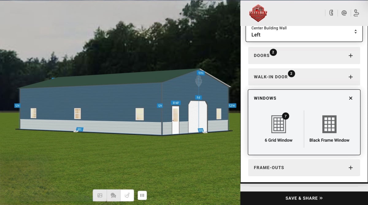 SteelBiltStructures.com 3D Designer