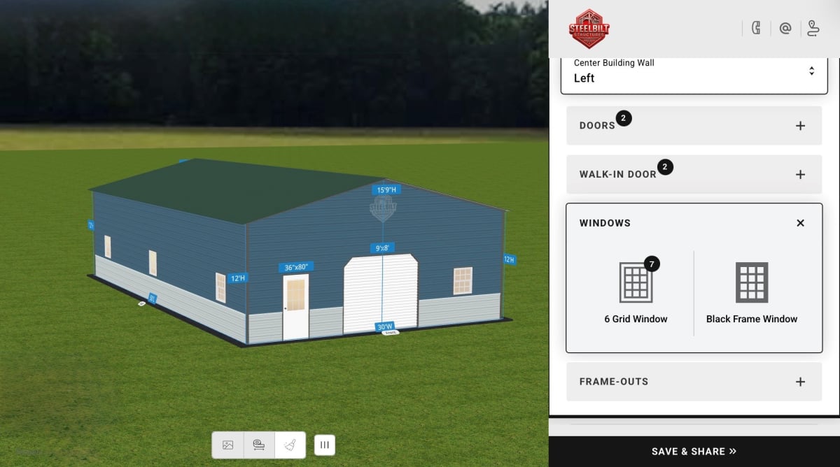 SteelBiltStructures.com 3D Designer
