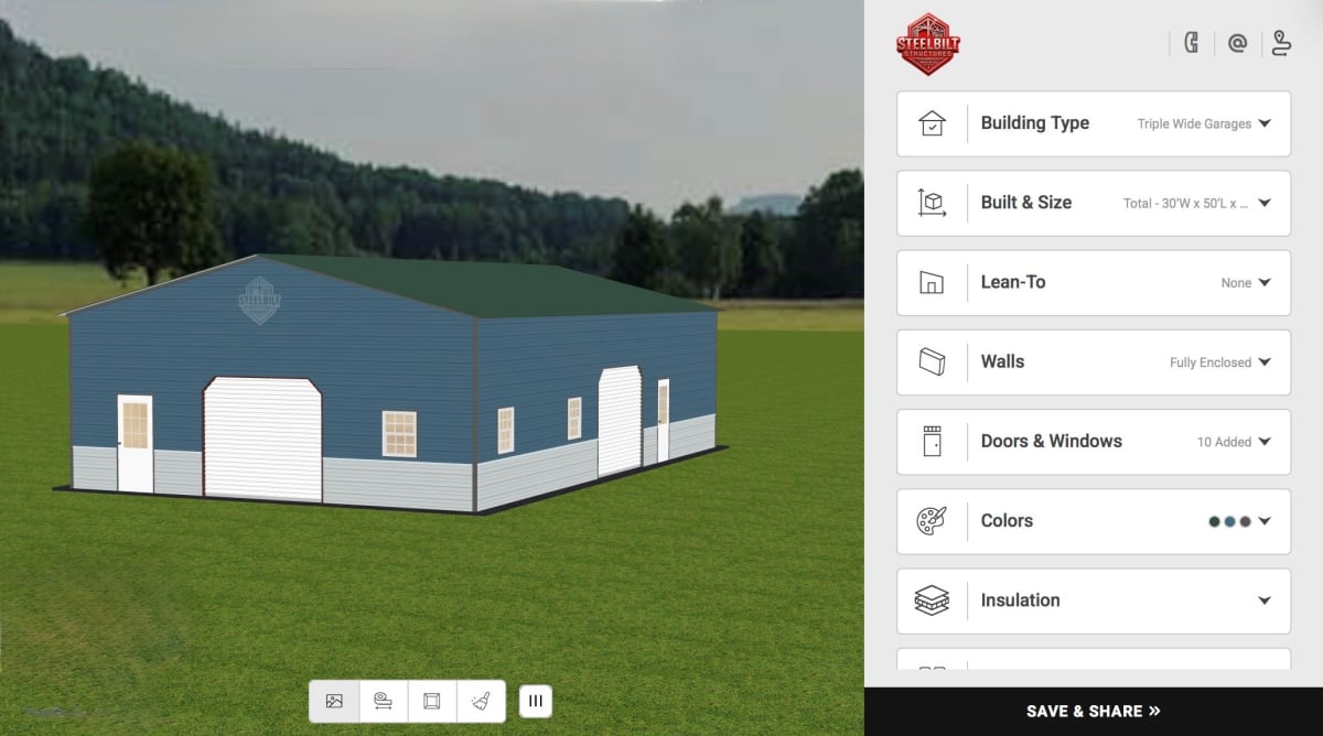 SteelBiltStructures.com 3D Designer