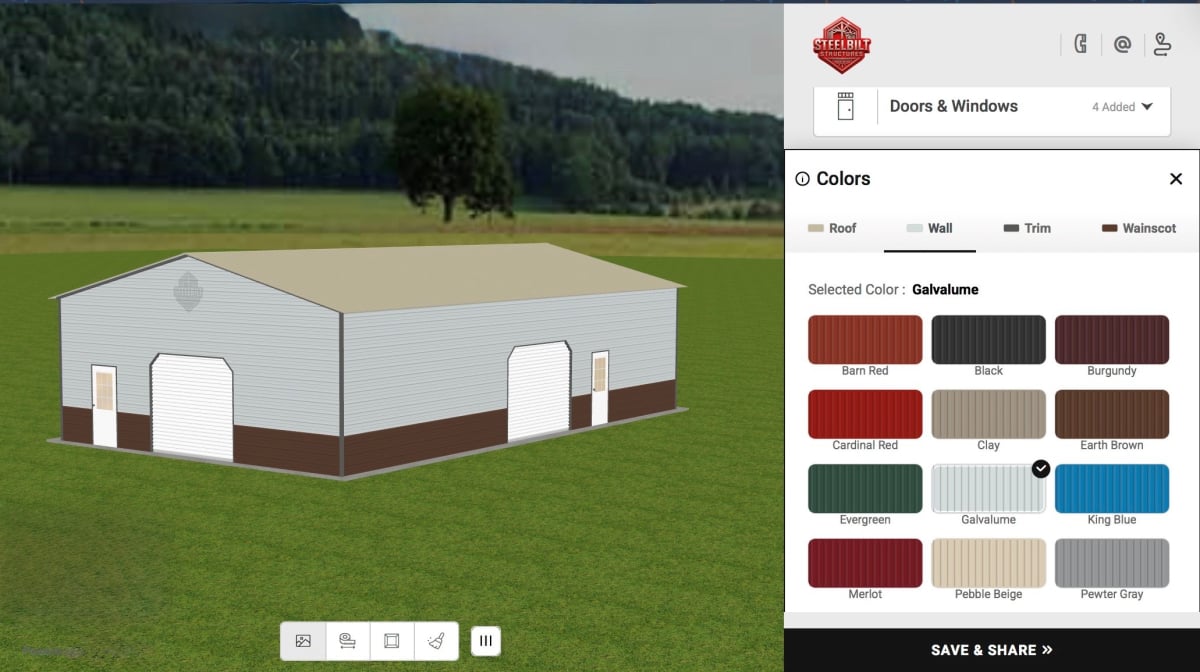 SteelBiltStructures.com 3D Designer